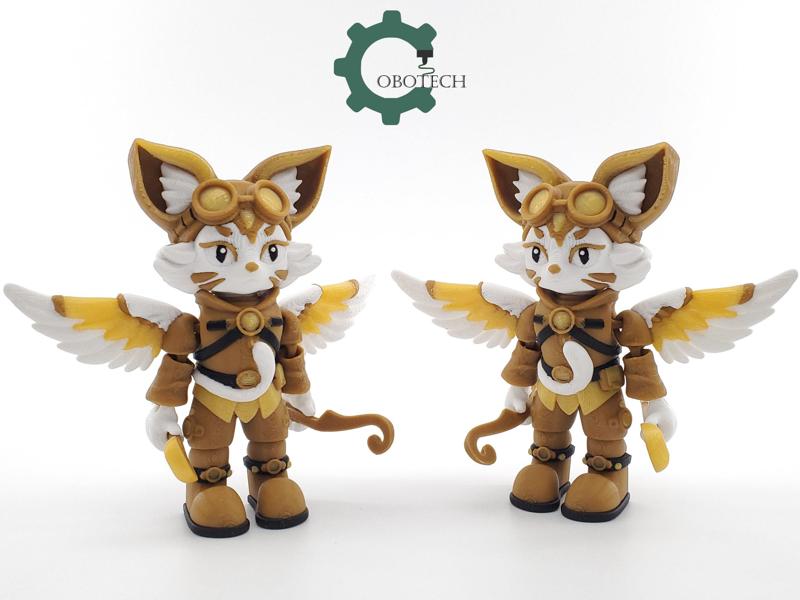 Cobotech Articulated Steampunk Cat Cupid by Cobotech