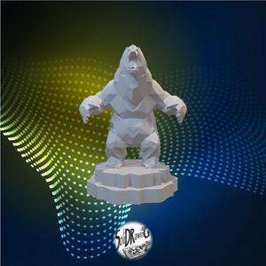 Bear - LowPoly - Bust - Full - Perfect Design - Easy Print - Decor - SoliDRawinGS0481