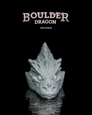 Boulder Dragon Keychain