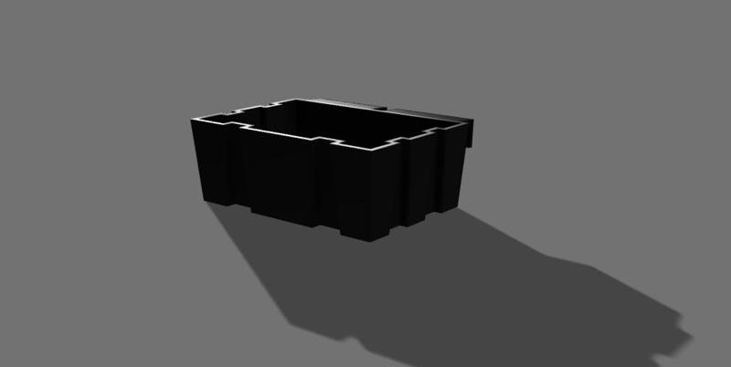 Grid Wall Container (Short)