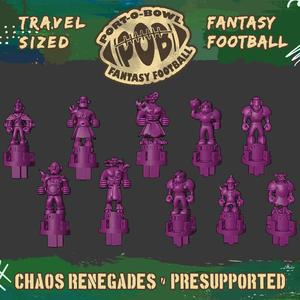 Port-O-Bowl: Travel-sized Fantasy Football Chaos Renegades Team