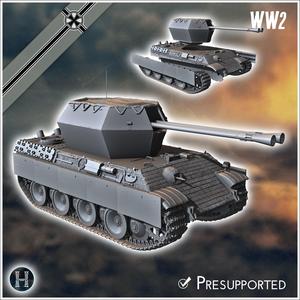 Panzer V Flakpanther 55 mm (closed version) - Germany Eastern Western Front Normandy Italy Berlin Bulge WWII