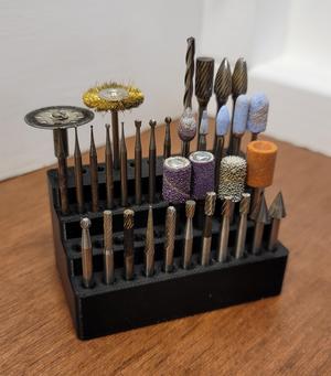Simple Dremel Bit Organizer