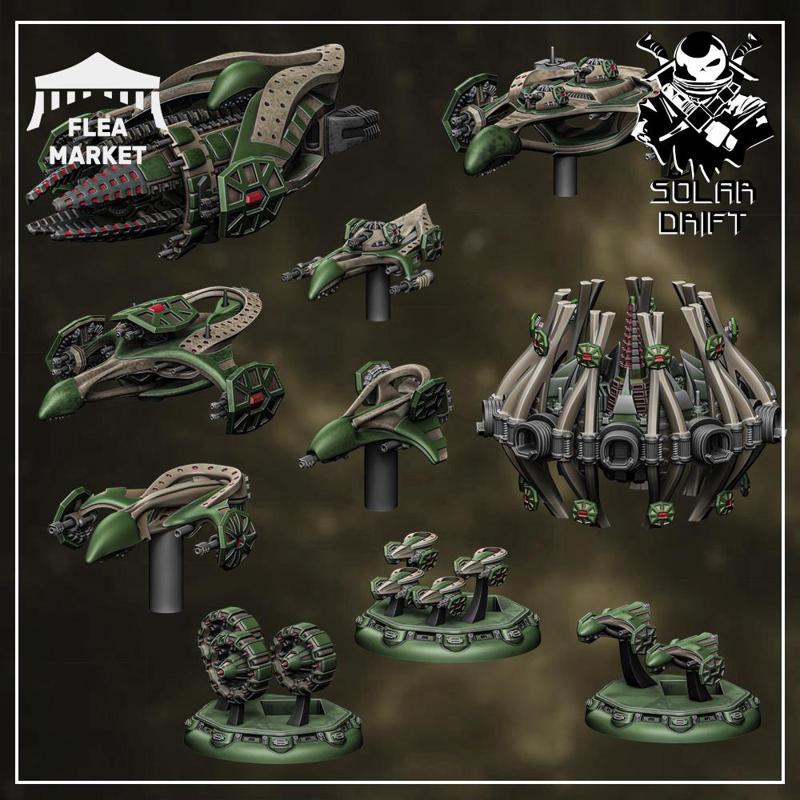 Birds of Prey Fleet (Flesh and Metal - Solar Drift)