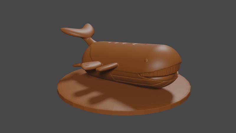 Pokemon inspired, Wailord, Tabletop DnD miniature