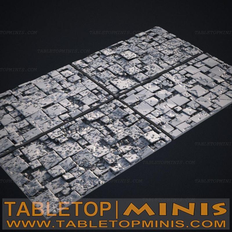 Broken Tile 60mmx100mm Rectangular Base Toppers
