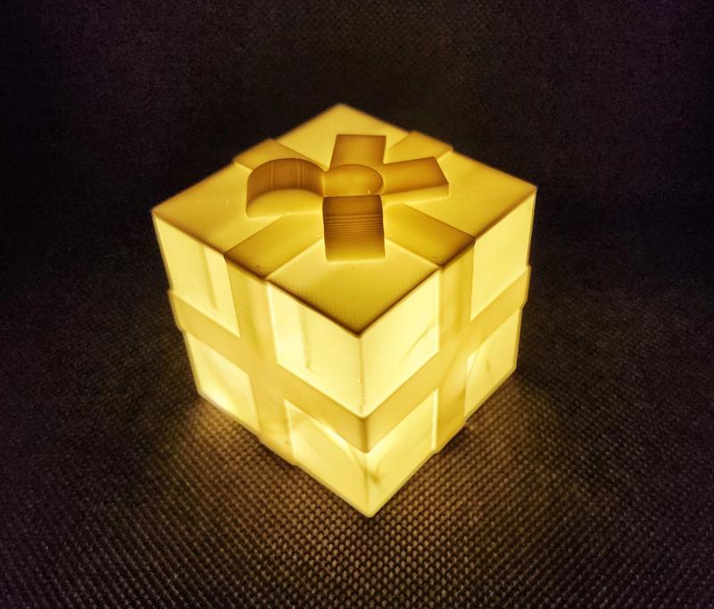Glowing Led Gift Box (not vase mode)