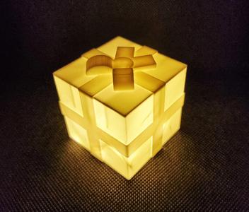 Glowing Led Gift Box (not vase mode)