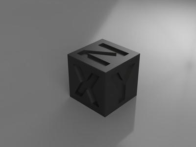 V3 XYZ calibration cube