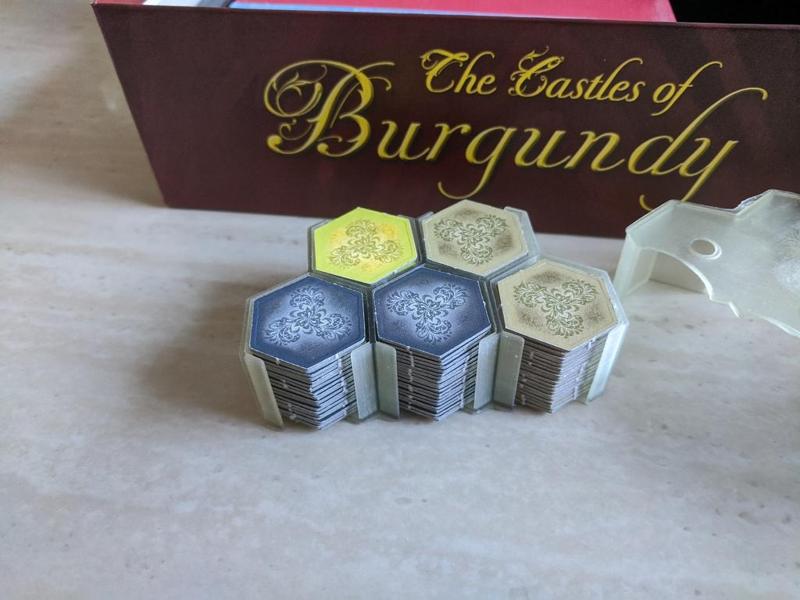 Castles of Burgundy Hex Tile Holder