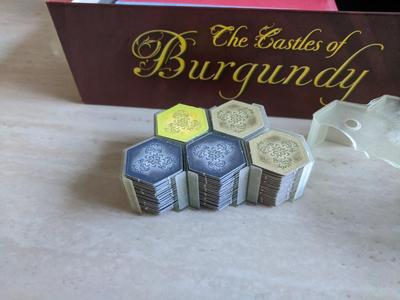 Castles of Burgundy Hex Tile Holder