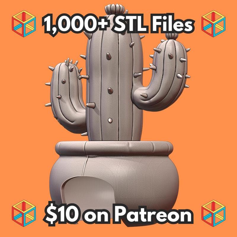 Cactus Shaped Pet Hide with Cozy Shelter Design MineeForm FDM 3D Print STL File