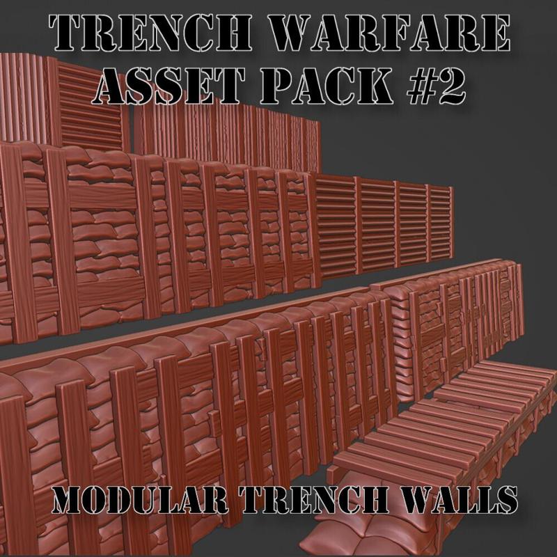 Trench Warfare Asset Pack #2 / Modular Trench Walls
