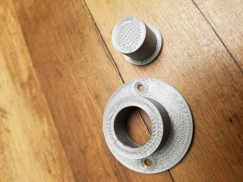 Window guard fire exit button and ring