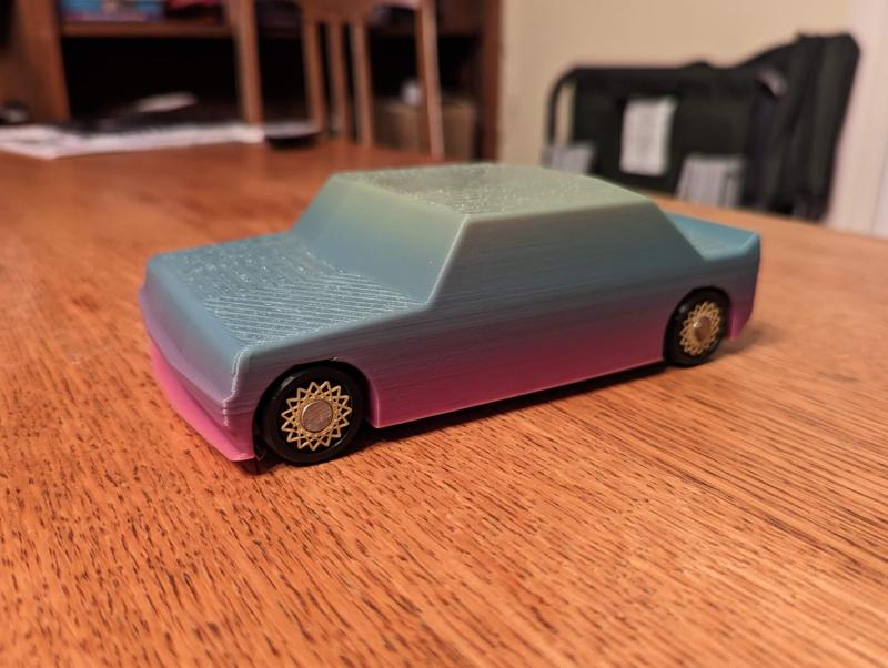 Toy car from spare parts