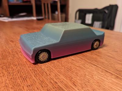 Toy car from spare parts