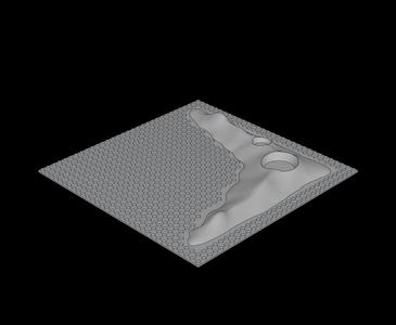 Lego Compatible (3947.dat) Baseplate 32 x 32 with Craters