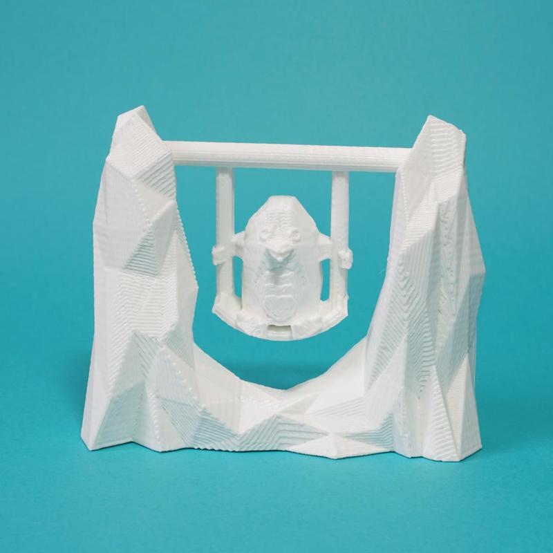 Swinging Penguin PRINT-IN-PLACE