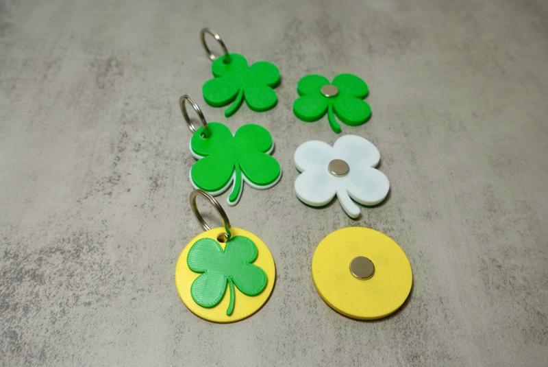 4-Leaf Clover Keychains & Magnets