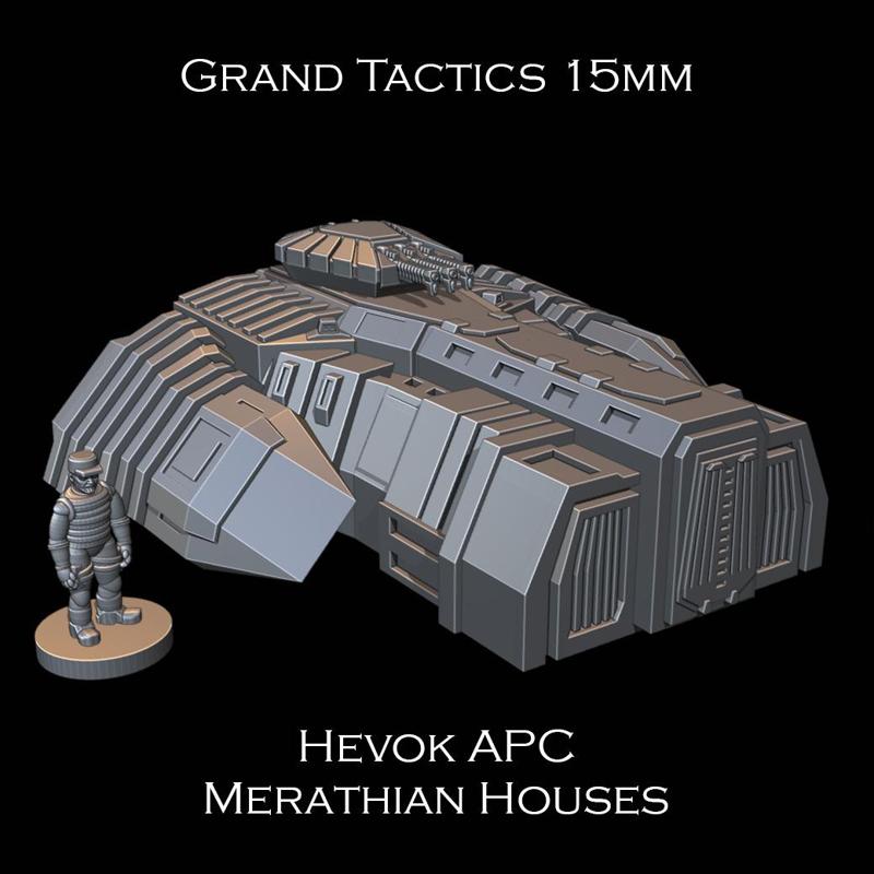 15mm SCI-FI Grand Tactics - Hevok APC - Presupported
