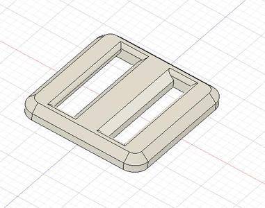 Webbing ladder lock buckle