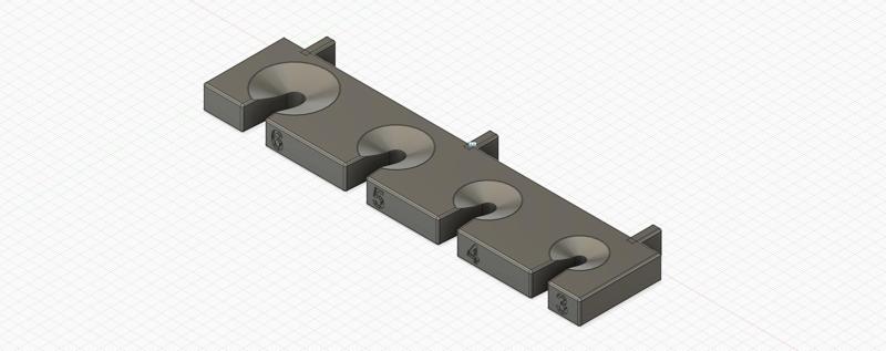 Screwdriver holder for skadis board