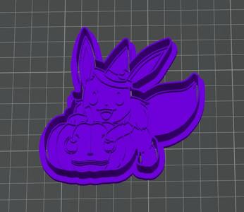 Halloween Eevee Vampire Pokemon Cookie Cutter