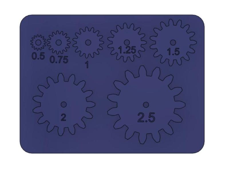 Gear Module Reference Chart