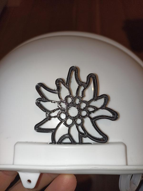 Hardhat decoration Edelweiss