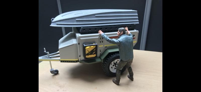 RC 1/10 TINY Aluminium Boat Scale realistic