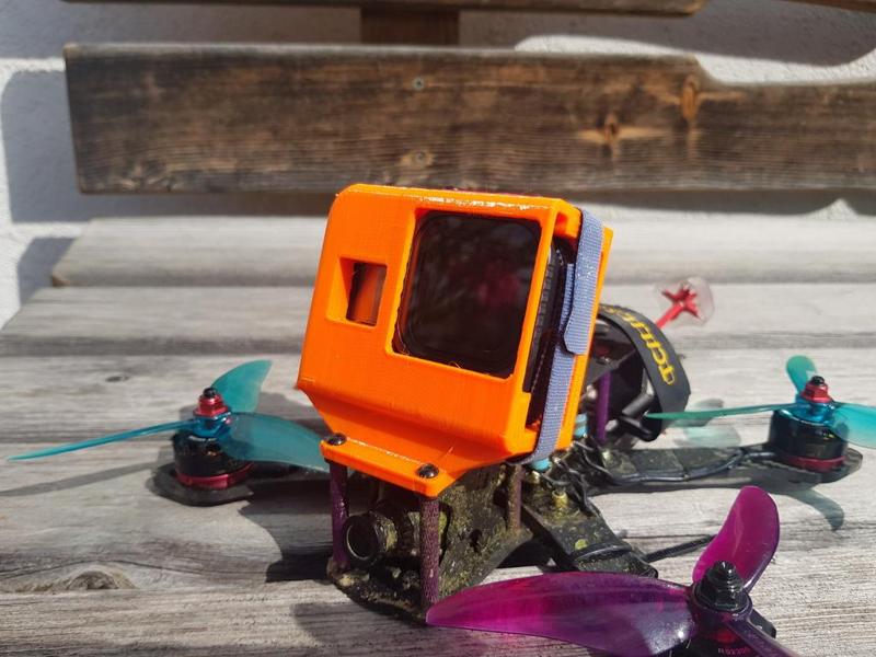 FPV-Quad GoPro Hero 8 Mount with GPS and ND-Filter