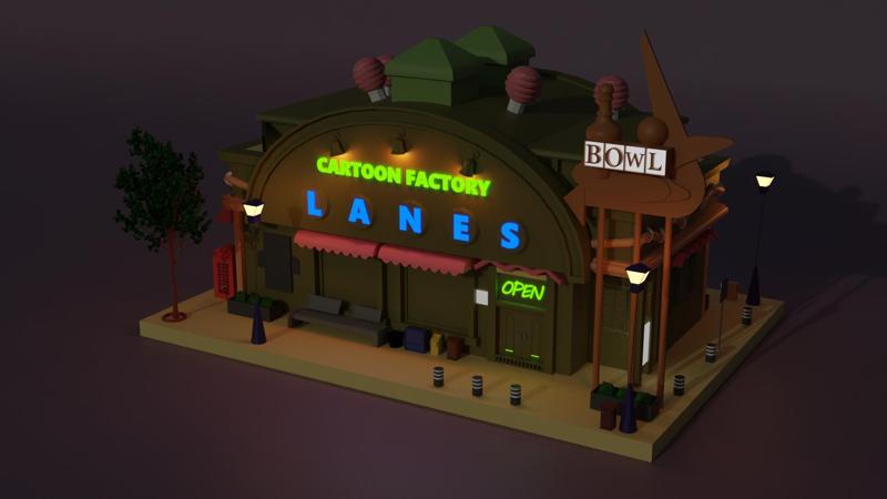 Cartoon 3d house