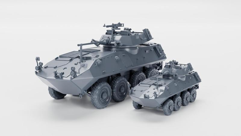 LAV-25 (USMC Light Armored Vehicle) (US, Cold, War) (1:56 and 1:100 scale)