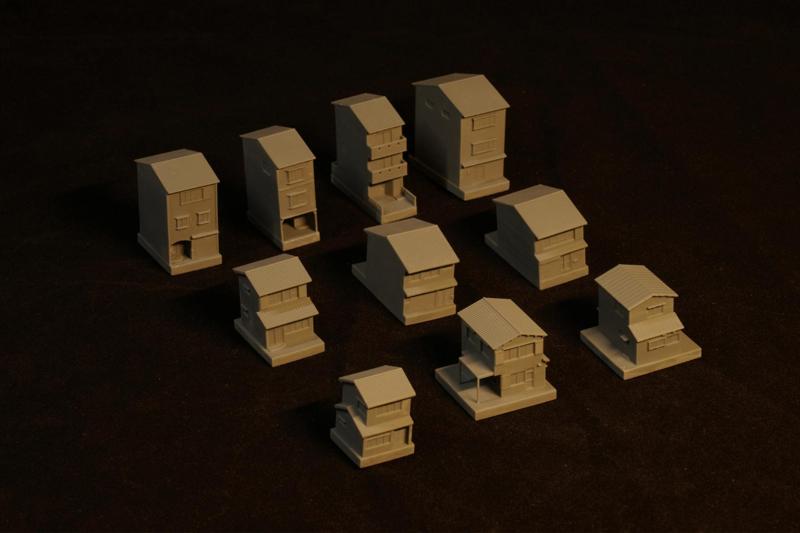 "Mini Table City - Japan" House Model Set