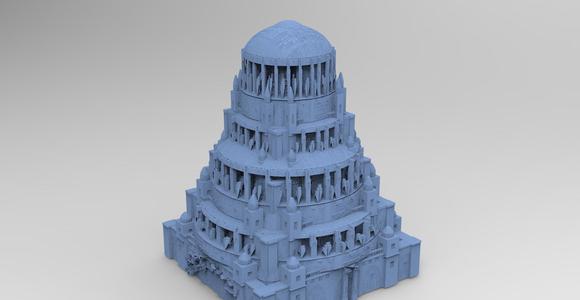 Fantasy Art Deco Mosque design 1