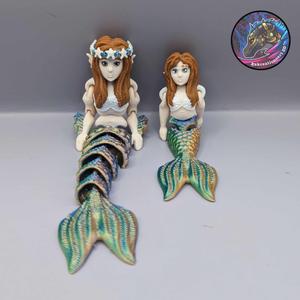 Flexi Mini Mermaid and Tiny Mermaid Keychain
