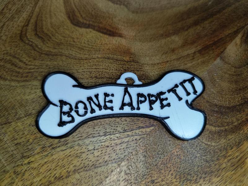 Bone Appetit Dog Tag