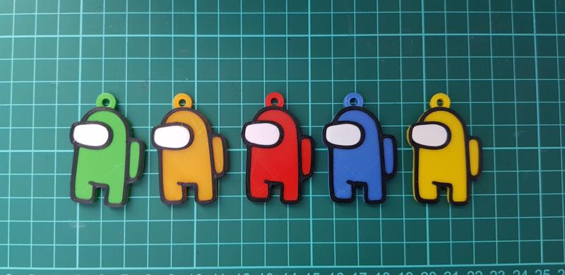 Among Us Crewmate Keychain