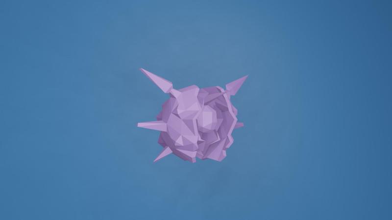 Pokemon Cloyster low poly