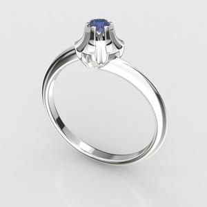Engagement SOL ring -diamond - printable STL