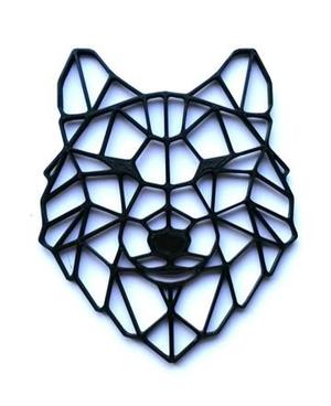 lowpoly husky haed head
