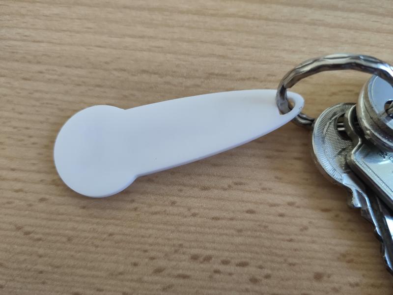 Keyfob with Shopping Cart Chip / Einkaufswagenchipschlüsselanhänger