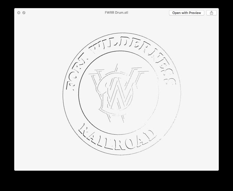 Fort Wilderness Railway Drumhead - Coaster