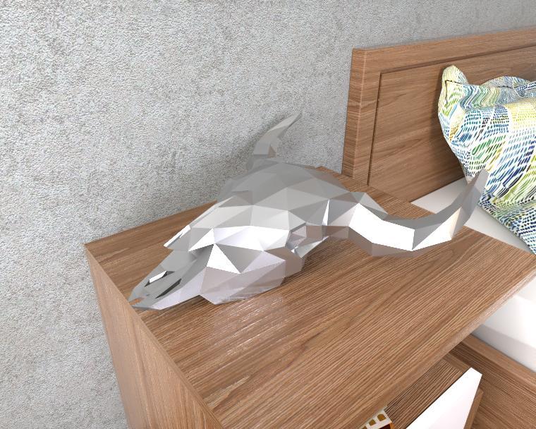 Bull Skull LowPoly