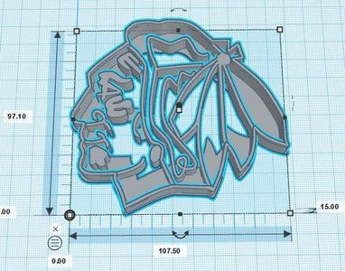 Blackhawks Cookie Cutter Set