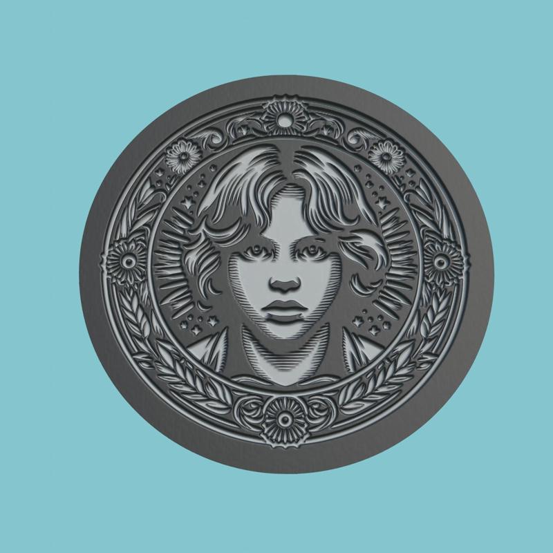 The Kid Movie Medallion  The Kid 3d  Model Stl Obj