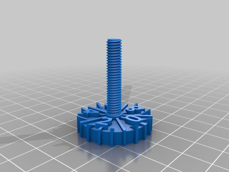Z-adj wheel for M6 (1 mm per rev)