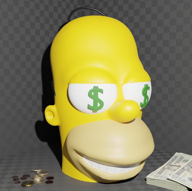 Homer Simpson Money Box