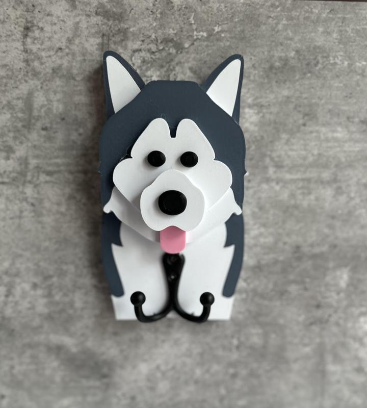 Husky Dog Face Hook