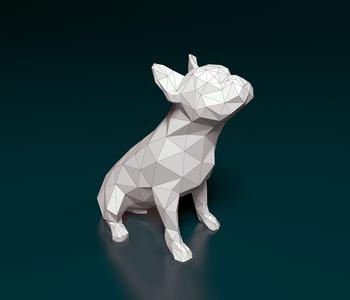 French bulldog polygonal